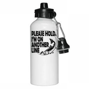 Please Hold I'm On The Other Line Aluminum Water Bottle 