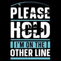 Please Hold I'm On The Other Line Fishing Funny Backpack