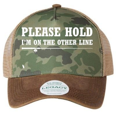 Please Hold I'm On The Other Line Funny Legacy Tie Dye Trucker Hat
