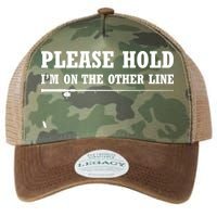 Please Hold I'm On The Other Line Funny Legacy Tie Dye Trucker Hat