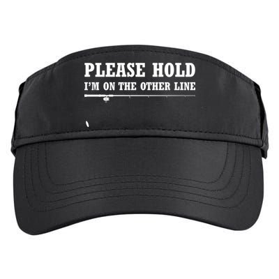 Please Hold I'm On The Other Line Funny Adult Drive Performance Visor