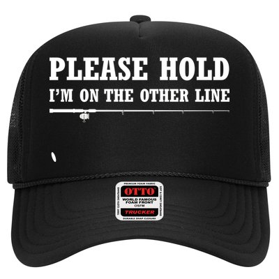 Please Hold I'm On The Other Line Funny Trucker Hat