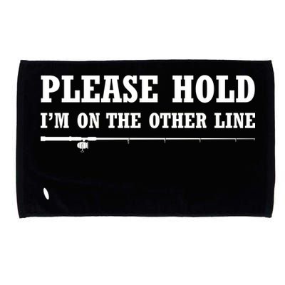 Please Hold I'm On The Other Line Funny Microfiber Hand Towel