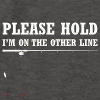 Please Hold I'm On The Other Line Funny Vector Backpack