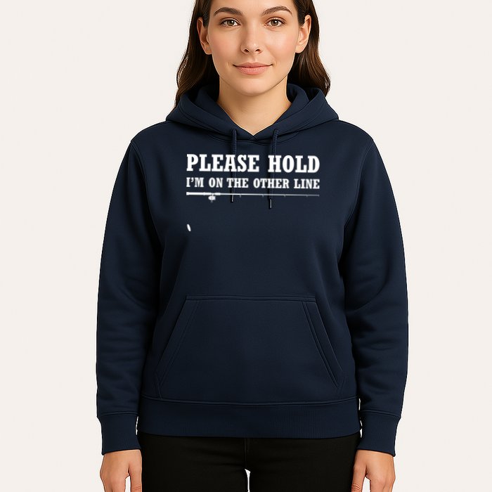 Please Hold I'm On The Other Line Funny Hoodie