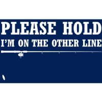 Please Hold I'm On The Other Line Funny Bumper Sticker