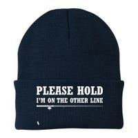 Please Hold I'm On The Other Line Funny Beanie