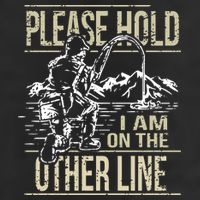 Please Hold I'm On The Other Line Vintage Funny Fishing Tumbler