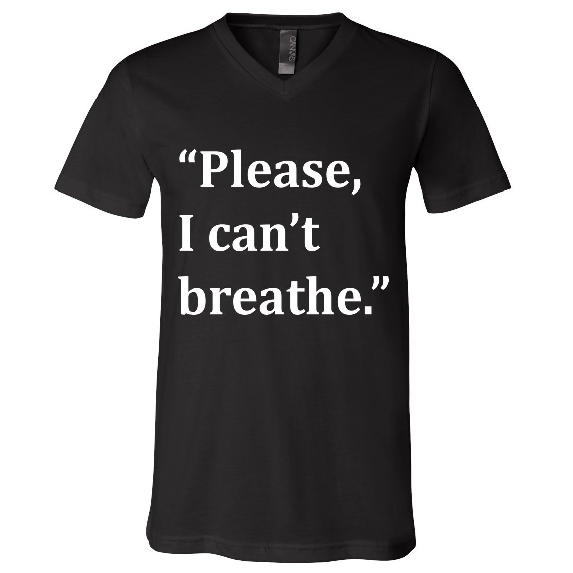 Please I Can't Breathe Floyd Protest V-Neck T-Shirt