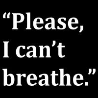 Please I Can't Breathe Floyd Protest Drawstring Bag