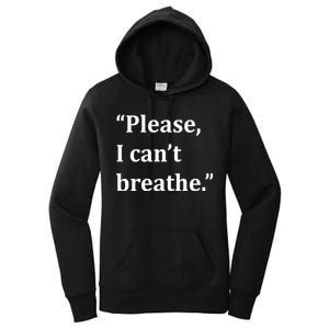 Please I Can't Breathe Floyd Protest Women's Pullover Hoodie