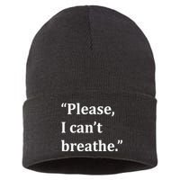 Please I Can't Breathe Floyd Protest Sustainable Knit Beanie