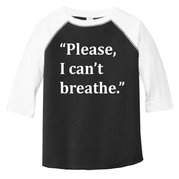 Please I Can't Breathe Floyd Protest Toddler Fine Jersey T-Shirt