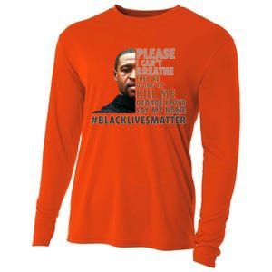 Please I Can't Breathe Geoge Floyd #BLM Cooling Performance Long Sleeve Crew