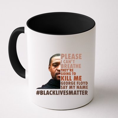 Please I Can't Breathe Geoge Floyd #BLM Mug