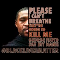 Please I Can't Breathe Geoge Floyd #BLM 16 in Basic Backpack