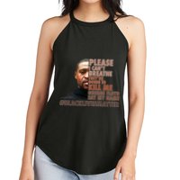 Please I Can't Breathe Geoge Floyd #BLM Women's Perfect Tri Rocker Tank