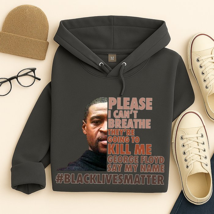 Please I Can't Breathe Geoge Floyd #BLM Hoodie