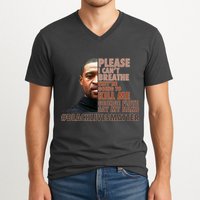 Please I Can't Breathe Geoge Floyd #BLM V-Neck T-Shirt