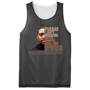 Please I Can't Breathe Geoge Floyd #BLM Mesh Reversible Basketball Jersey Tank