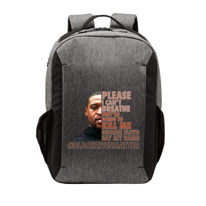 Please I Can't Breathe Geoge Floyd #BLM Vector Backpack
