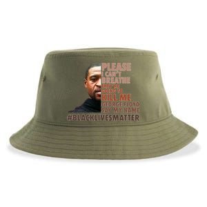 Please I Can't Breathe Geoge Floyd #BLM Sustainable Bucket Hat