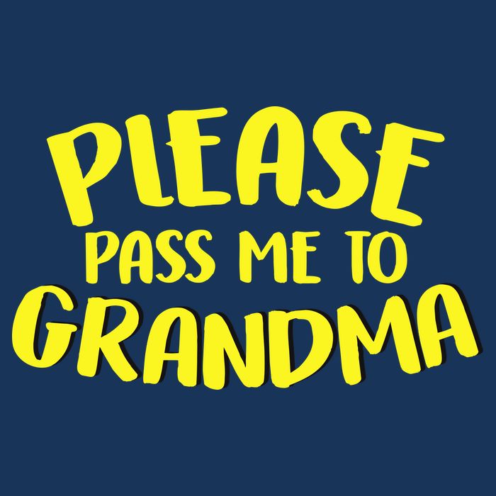 Please Pass Me To Grandma Drawstring Bag