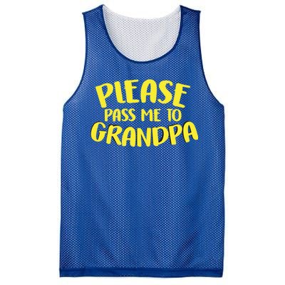 Please Pass Me To Grandpa Mesh Reversible Basketball Jersey Tank