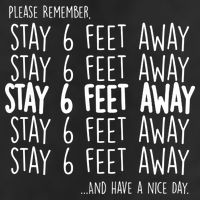 Please Remember Stay 6 Feet Away Adult Drive Performance Visor
