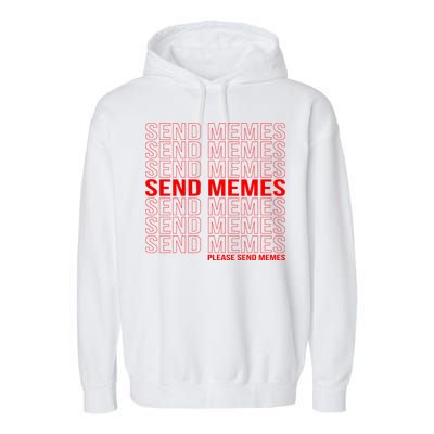 Please Send Memes Garment-Dyed Fleece Hoodie