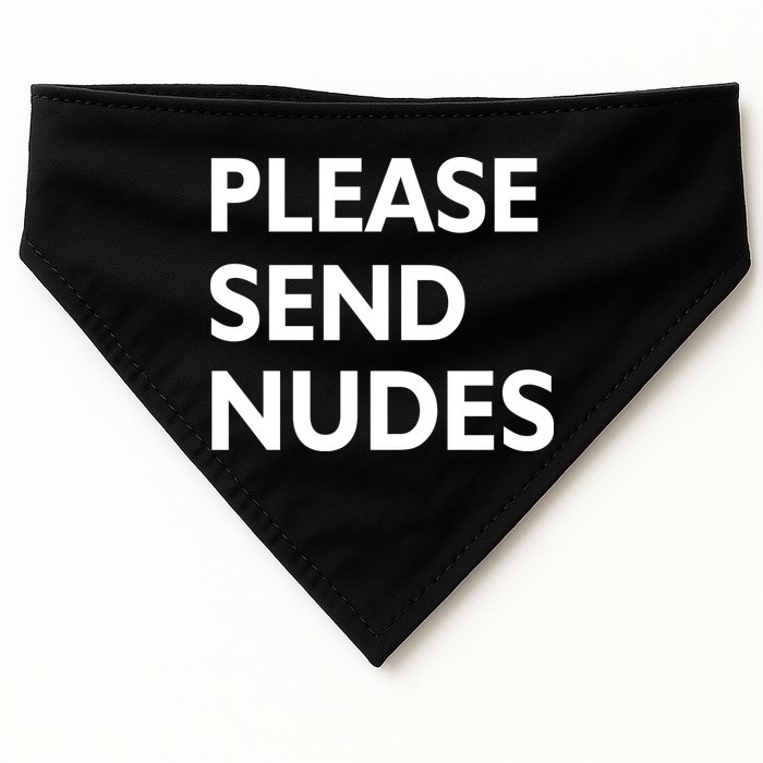 Please Send Nudes USA-Made Doggie Bandana