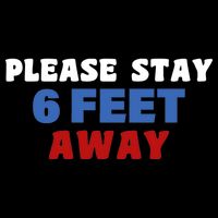 Please Stay 6 Feet Away From Me Toddler T-Shirt