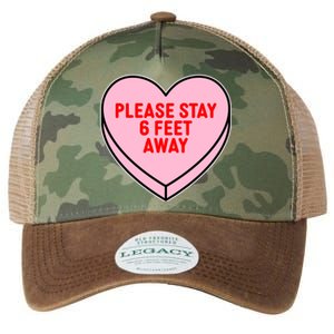 Please Stay 6 Feet Away Quarantine Anti-Valentine  Legacy Tie Dye Trucker Hat