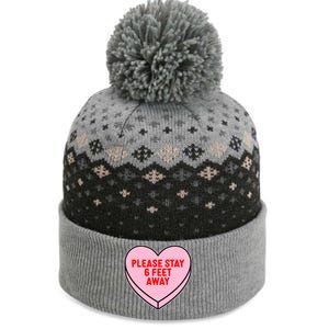 Please Stay 6 Feet Away Quarantine Anti-Valentine  The Baniff Cuffed Pom Beanie