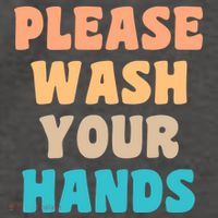 Please Wash Your Hands Vector Backpack