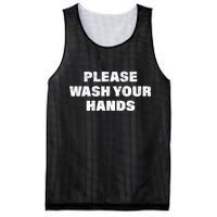 Please Wash Your Hands Coronavirus Mesh Reversible Basketball Jersey Tank