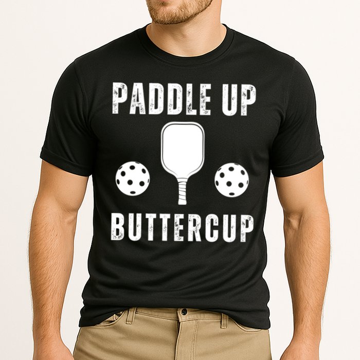 Pickleball Lover Funny Paddle Up Buttercup Gift Cooling Performance Crew T-Shirt