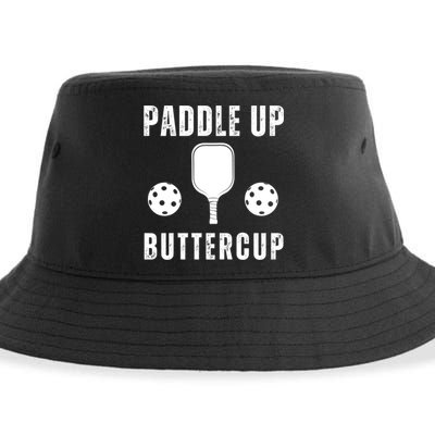 Pickleball Lover Funny Paddle Up Buttercup Gift Sustainable Bucket Hat