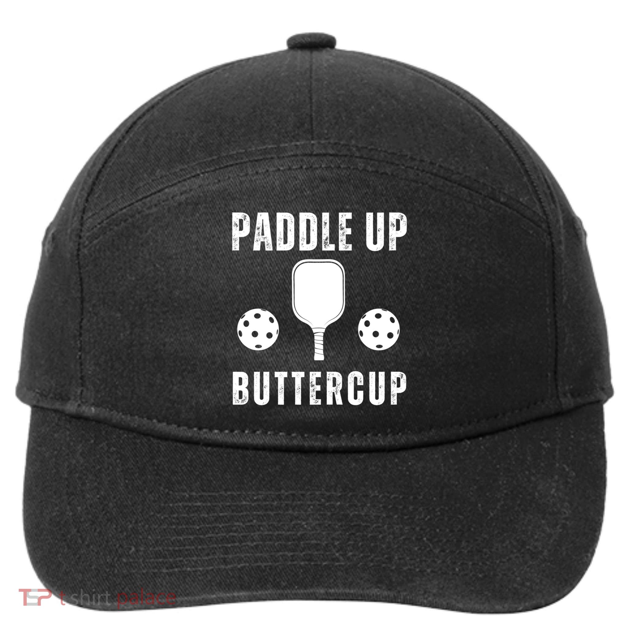 Pickleball Lover Funny Paddle Up Buttercup Gift 7-Panel Snapback Hat
