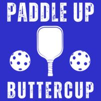 Pickleball Lover Funny Paddle Up Buttercup Gift Button