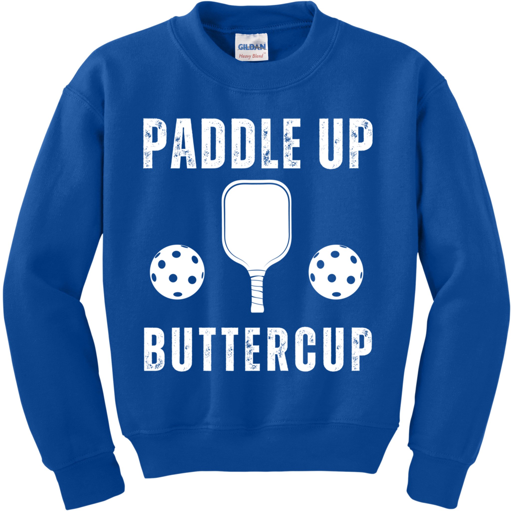 Pickleball Lover Funny Paddle Up Buttercup Gift Kids Sweatshirt