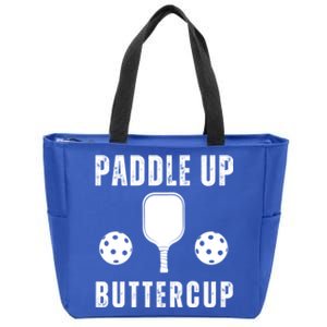 Pickleball Lover Funny Paddle Up Buttercup Gift Zip Tote Bag