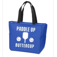 Pickleball Lover Funny Paddle Up Buttercup Gift Zip Tote Bag