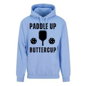 Pickleball Lover Funny Paddle Up Buttercup Gift Unisex Surf Hoodie