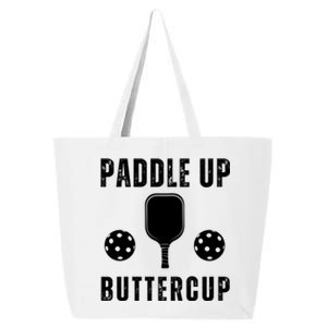 Pickleball Lover Funny Paddle Up Buttercup Gift 25L Jumbo Tote