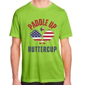 Pickleball Lover Funny Paddle Up Buttercup Gift Adult ChromaSoft Performance T-Shirt