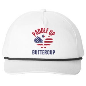 Pickleball Lover Funny Paddle Up Buttercup Gift Snapback Five-Panel Rope Hat