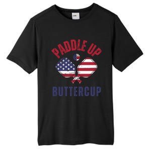 Pickleball Lover Funny Paddle Up Buttercup Gift Tall Fusion ChromaSoft Performance T-Shirt