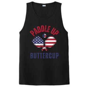 Pickleball Lover Funny Paddle Up Buttercup Gift PosiCharge Competitor Tank