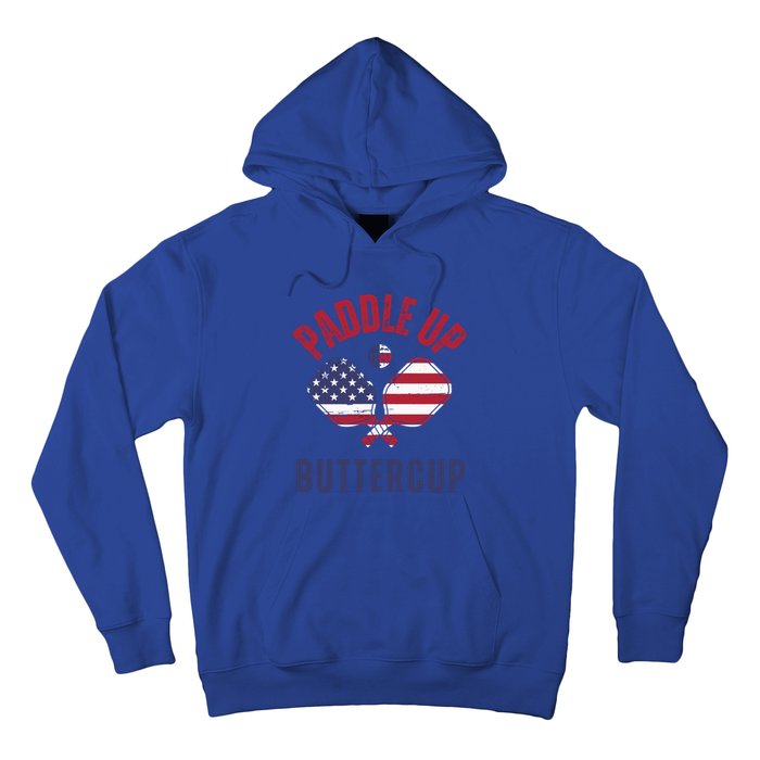 Pickleball Lover Funny Paddle Up Buttercup Gift Hoodie